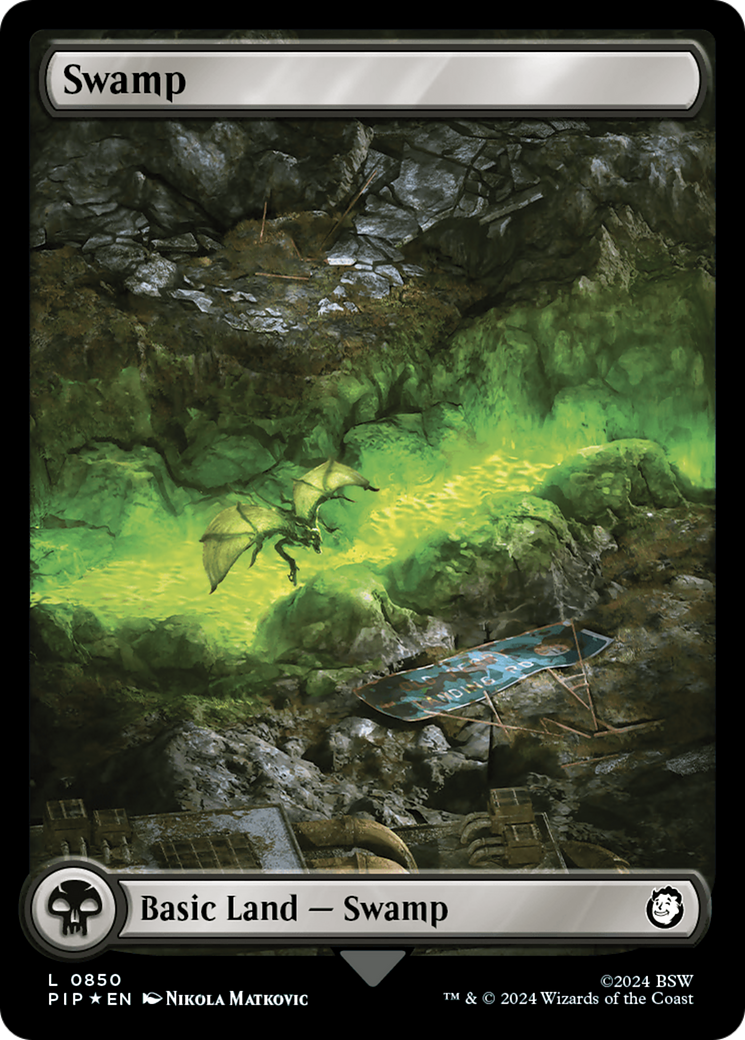 Swamp (0850) (Surge Foil) [Fallout] | Galactic Gamez