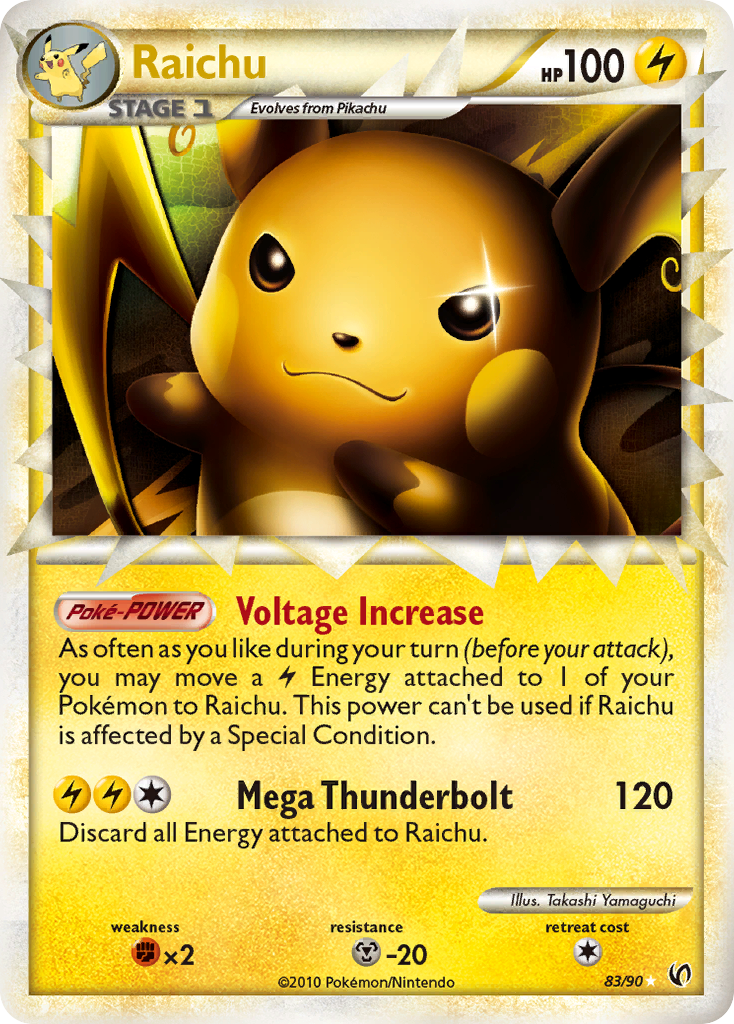 Raichu (83/90) [HeartGold & SoulSilver: Undaunted] | Galactic Gamez