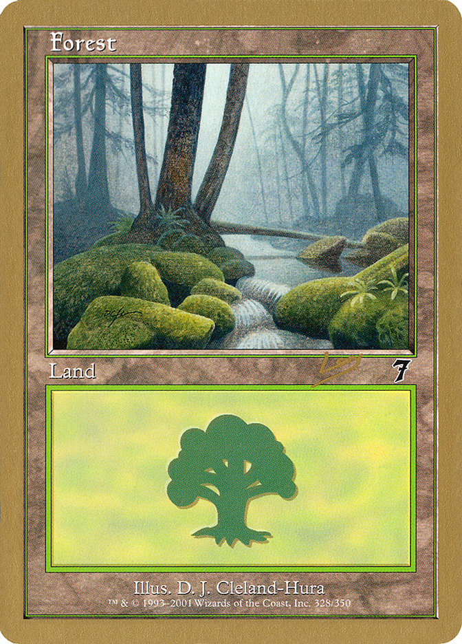 Forest (rl328) (Raphael Levy) [World Championship Decks 2002] | Galactic Gamez