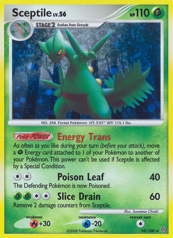 Sceptile (10/100) (Theme Deck Exclusive) [Diamond & Pearl: Stormfront] | Galactic Gamez