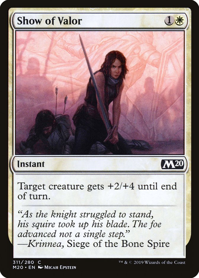 Show of Valor [Core Set 2020] | Galactic Gamez