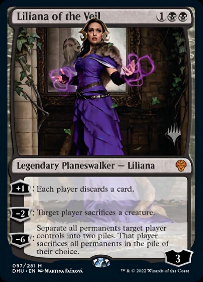 Liliana of the Veil (Promo Pack) [Dominaria United Promos] | Galactic Gamez