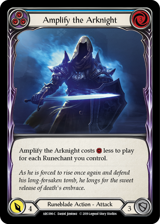 Amplify the Arknight (Blue) [ARC096-C] 1st Edition Normal | Galactic Gamez