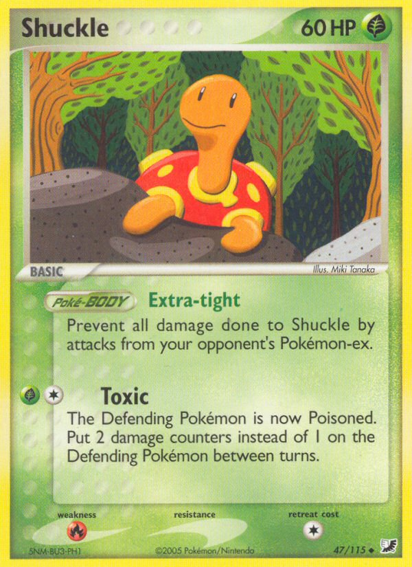 Shuckle (47/115) [EX: Unseen Forces] | Galactic Gamez