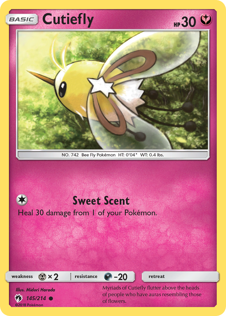 Cutiefly (145/214) [Sun & Moon: Lost Thunder] | Galactic Gamez