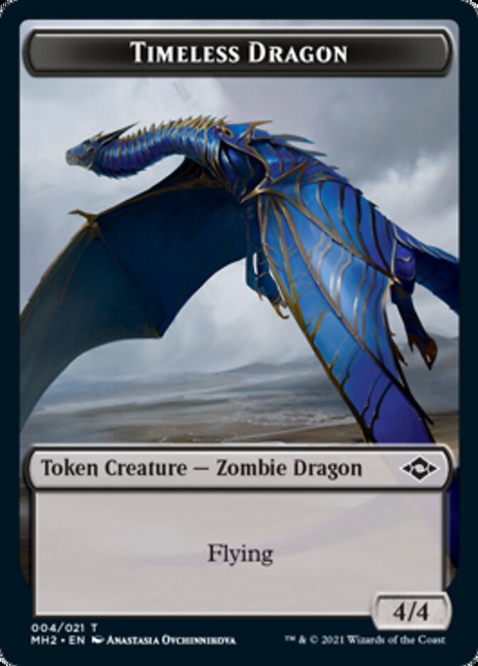 Timeless Dragon Token [Modern Horizons 2 Tokens] | Galactic Gamez