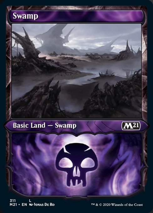 Swamp (Showcase) [Core Set 2021] | Galactic Gamez