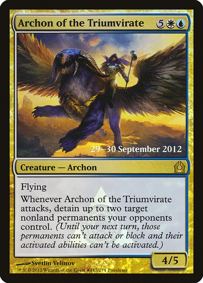 Archon of the Triumvirate [Return to Ravnica Prerelease Promos] | Galactic Gamez