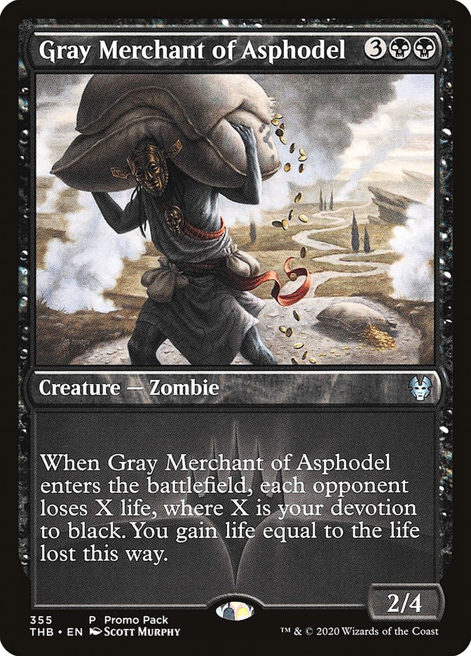 Gray Merchant of Asphodel (Promo Pack) [Theros Beyond Death Promos] | Galactic Gamez