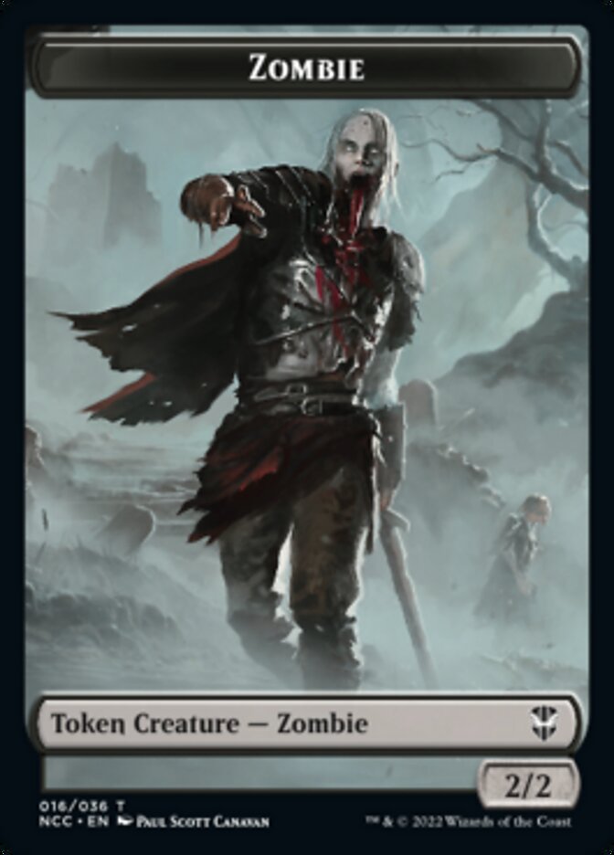 Zombie // Drake Double-sided Token [Streets of New Capenna Commander Tokens] | Galactic Gamez