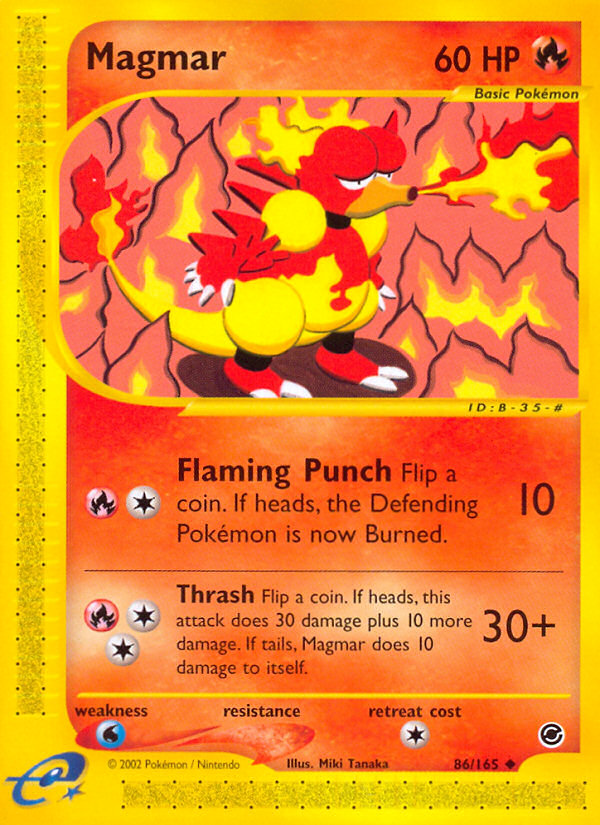 Magmar (86/165) [Expedition: Base Set] | Galactic Gamez