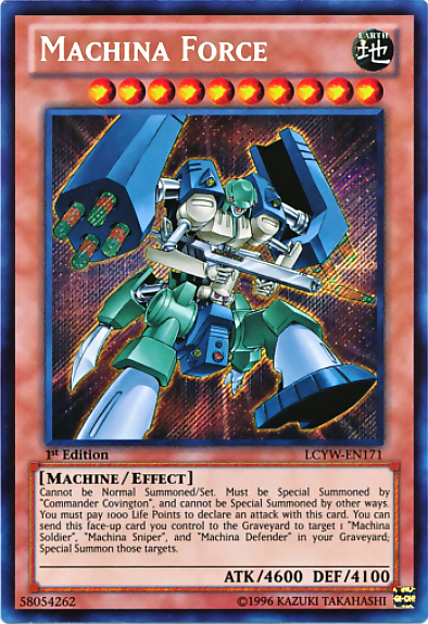 Machina Force [LCYW-EN171] Secret Rare | Galactic Gamez