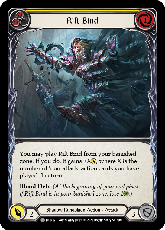 Rift Bind (Yellow) [MON175] 1st Edition Normal | Galactic Gamez