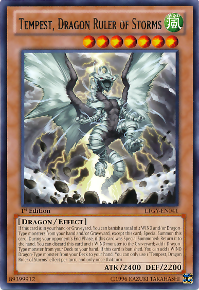 Tempest, Dragon Ruler of Storms [LTGY-EN041] Rare | Galactic Gamez