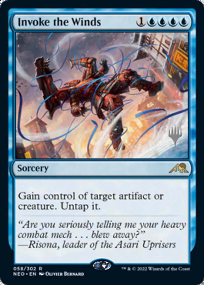 Invoke the Winds (Promo Pack) [Kamigawa: Neon Dynasty Promos] | Galactic Gamez