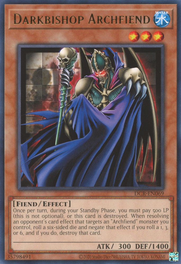 Darkbishop Archfiend [DCR-EN069] Rare | Galactic Gamez