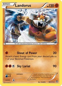 Landorus (58/111) (Theme Deck Exclusive) [XY: Furious Fists] | Galactic Gamez