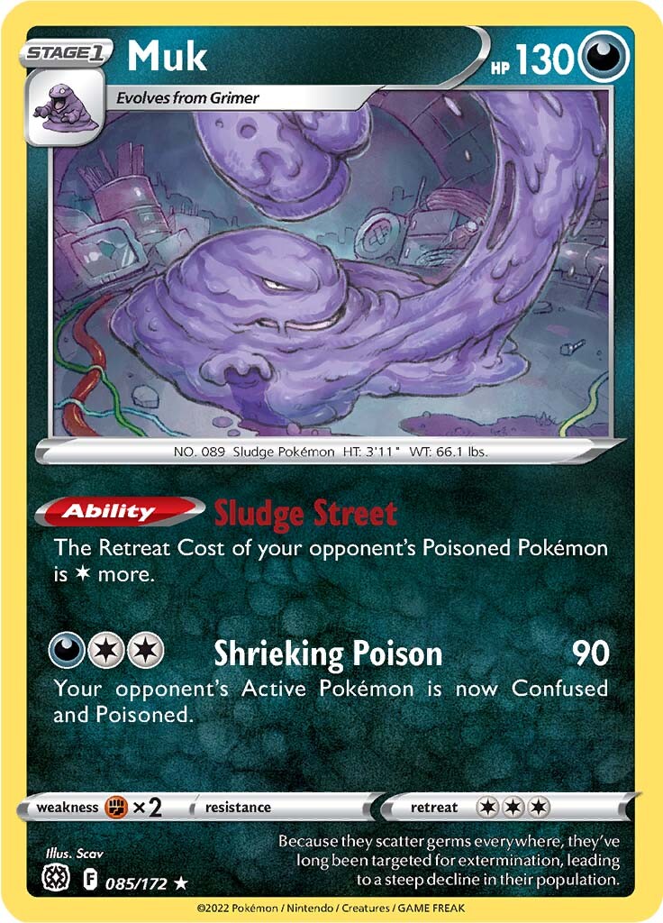 Muk (085/172) [Sword & Shield: Brilliant Stars] | Galactic Gamez