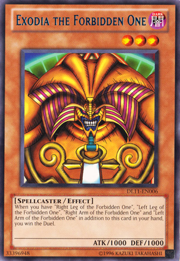 Exodia the Forbidden One (Blue) [DL11-EN006] Rare | Galactic Gamez