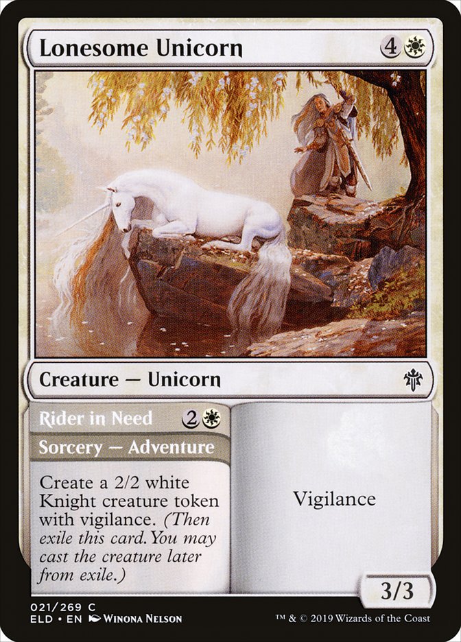 Lonesome Unicorn // Rider in Need [Throne of Eldraine] | Galactic Gamez