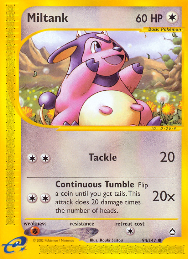 Miltank (94/147) [Aquapolis] | Galactic Gamez