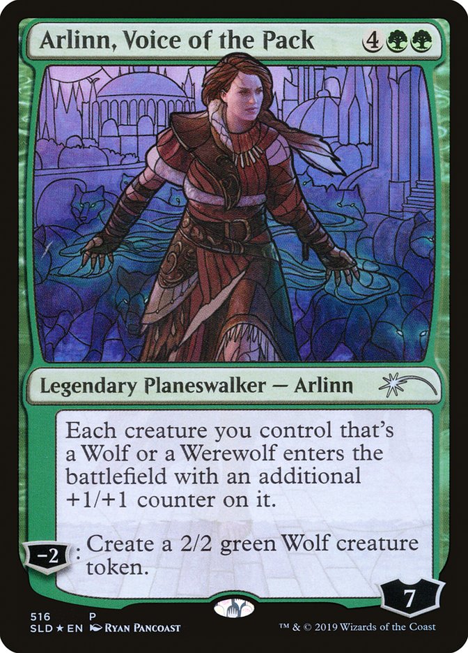 Arlinn, Voice of the Pack (Stained Glass) [Secret Lair Drop Promos] | Galactic Gamez