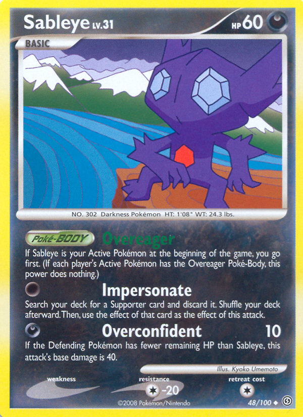 Sableye (48/100) [Diamond & Pearl: Stormfront] | Galactic Gamez