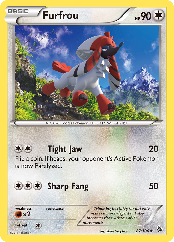 Furfrou (87/106) [XY: Flashfire] | Galactic Gamez