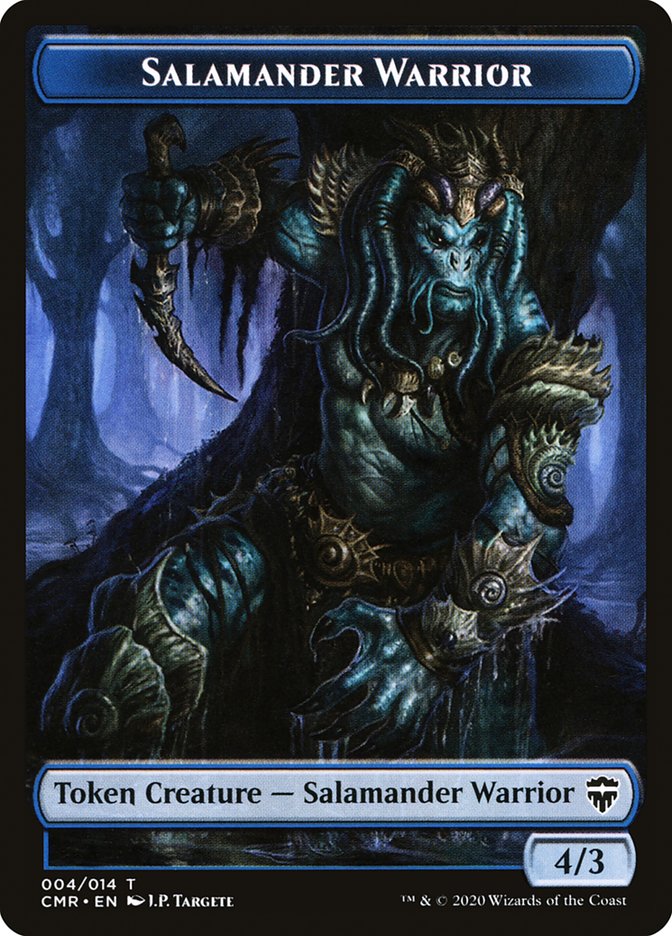 Salamander Warrior // Zombie Token [Commander Legends Tokens] | Galactic Gamez