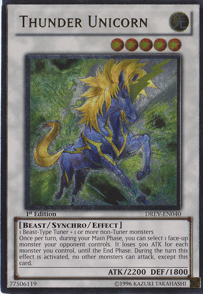 Thunder Unicorn (UTR) [DREV-EN040] Ultimate Rare | Galactic Gamez