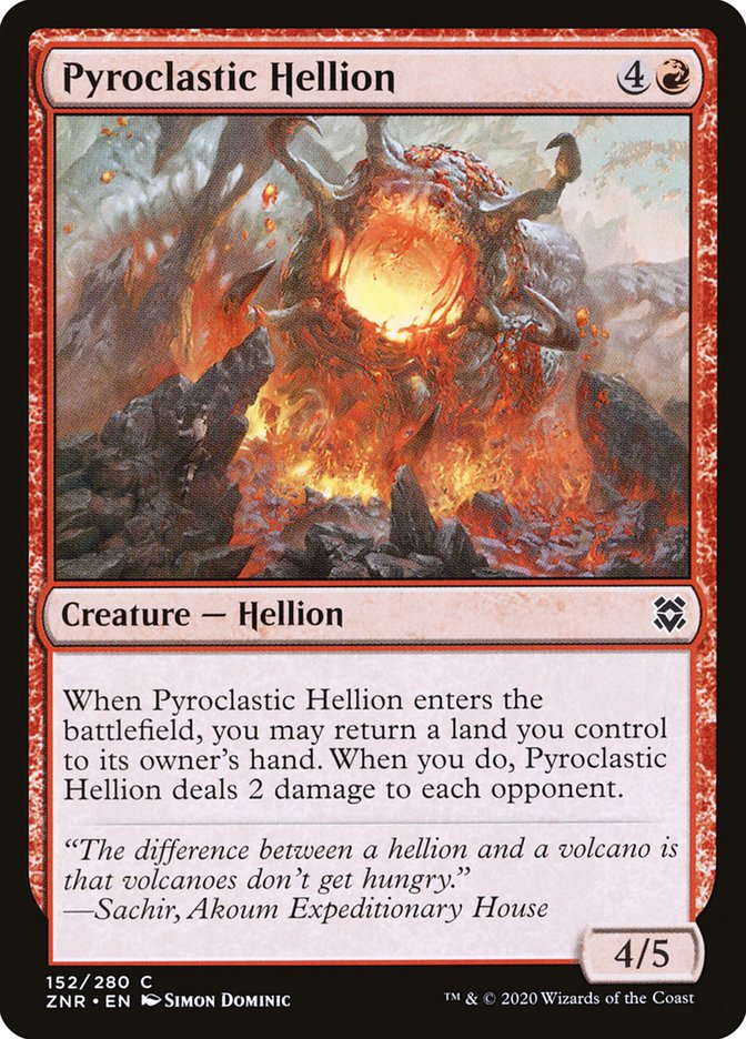 Pyroclastic Hellion [Zendikar Rising] | Galactic Gamez