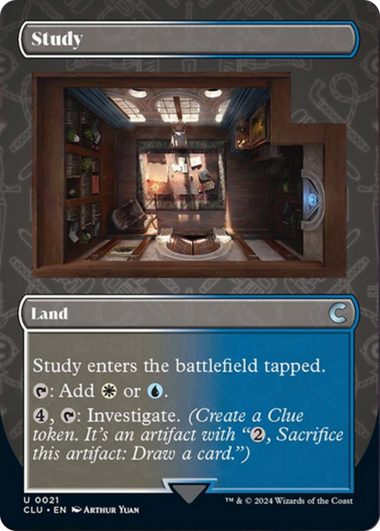 Study (Borderless) [Ravnica: Clue Edition] | Galactic Gamez