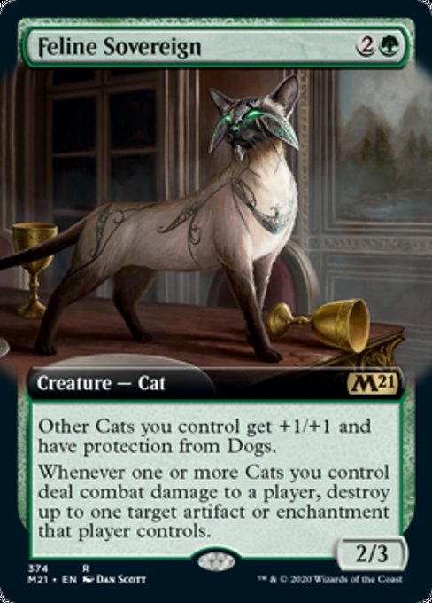 Feline Sovereign (Extended Art) [Core Set 2021] | Galactic Gamez