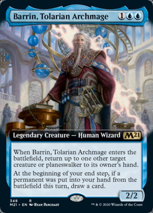 Barrin, Tolarian Archmage (Extended Art) [Core Set 2021] | Galactic Gamez