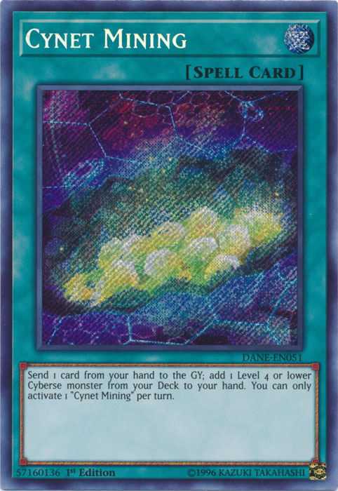 Cynet Mining [DANE-EN051] Secret Rare | Galactic Gamez