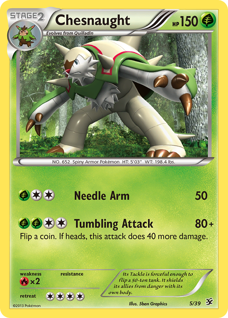 Chesnaught (5/39) [XY: Kalos Starter Set] | Galactic Gamez