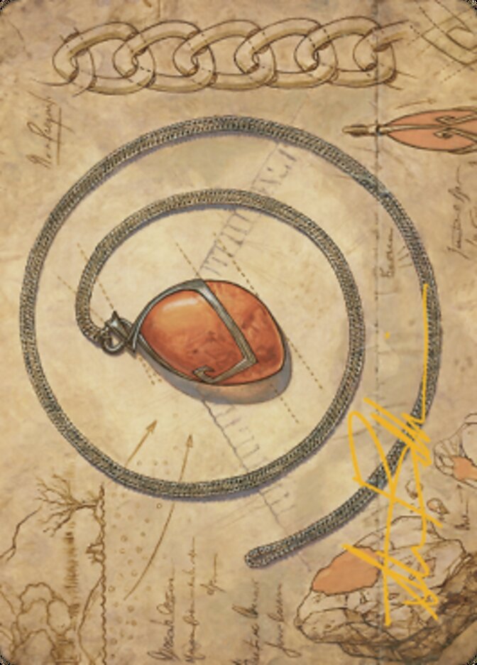 Mox Amber Art Card (Gold-Stamped Signature) [The Brothers' War Art Series] | Galactic Gamez