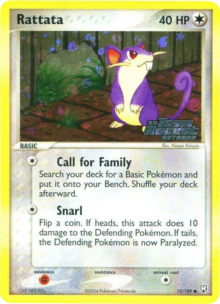 Rattata (72/109) (Stamped) [EX: Team Rocket Returns] | Galactic Gamez