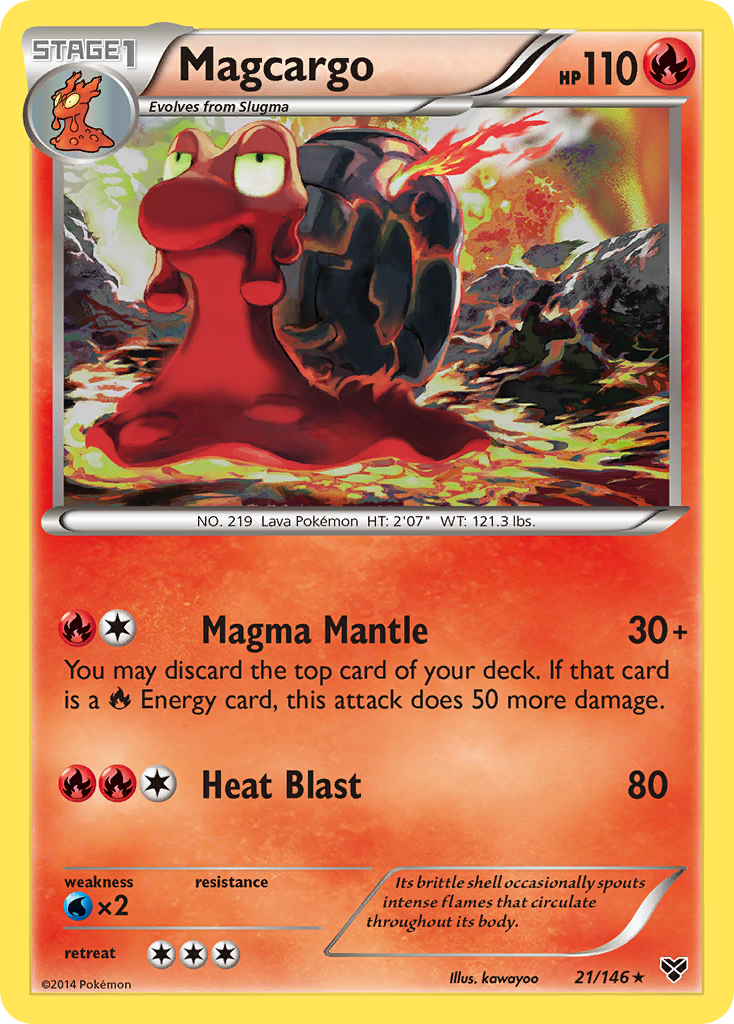 Magcargo (21/146) [XY: Base Set] | Galactic Gamez