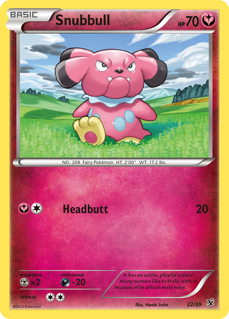 Snubbull (22/39) [XY: Kalos Starter Set] | Galactic Gamez