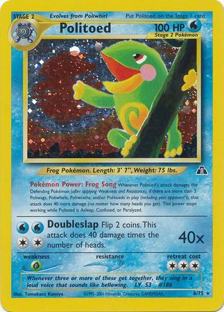 Politoed (8/75) [Neo Discovery Unlimited] | Galactic Gamez