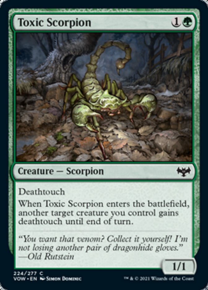 Toxic Scorpion [Innistrad: Crimson Vow] | Galactic Gamez
