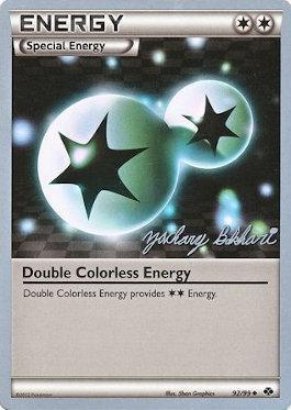 Double Colorless Energy (92/99) (CMT - Zachary Bokhari) [World Championships 2012] | Galactic Gamez