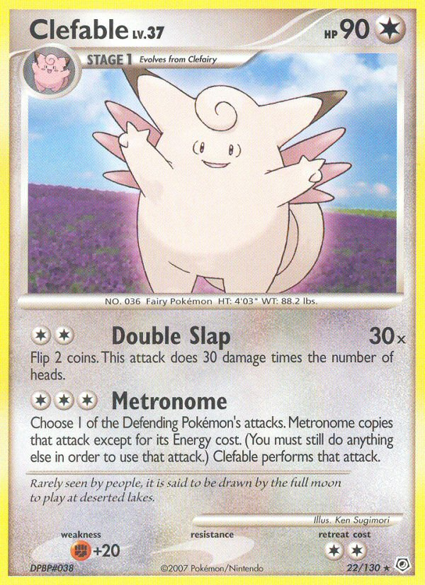 Clefable (22/130) [Diamond & Pearl: Base Set] | Galactic Gamez