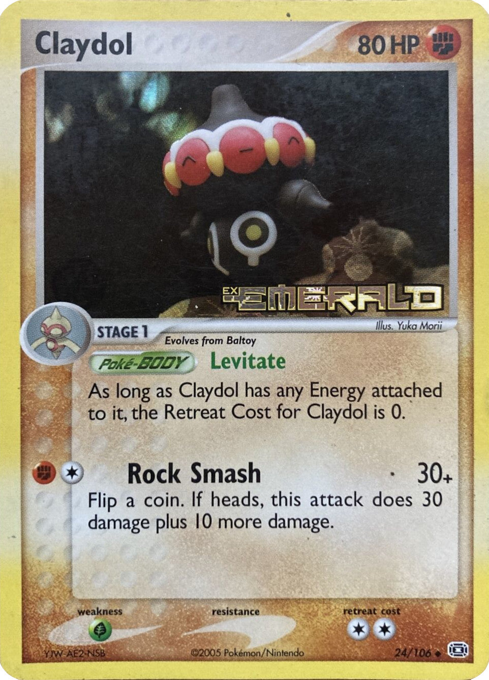 Claydol (24/106) (Stamped) [EX: Emerald] | Galactic Gamez