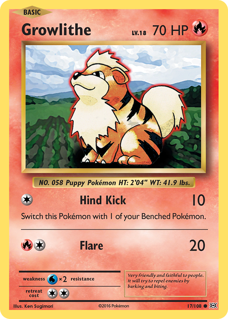 Growlithe (17/108) [XY: Evolutions] | Galactic Gamez