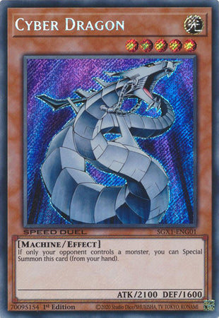 Cyber Dragon [SGX1-ENG01] Secret Rare | Galactic Gamez