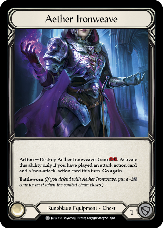 Aether Ironweave (Cold Foil) [MON230-CF] 1st Edition Cold Foil | Galactic Gamez