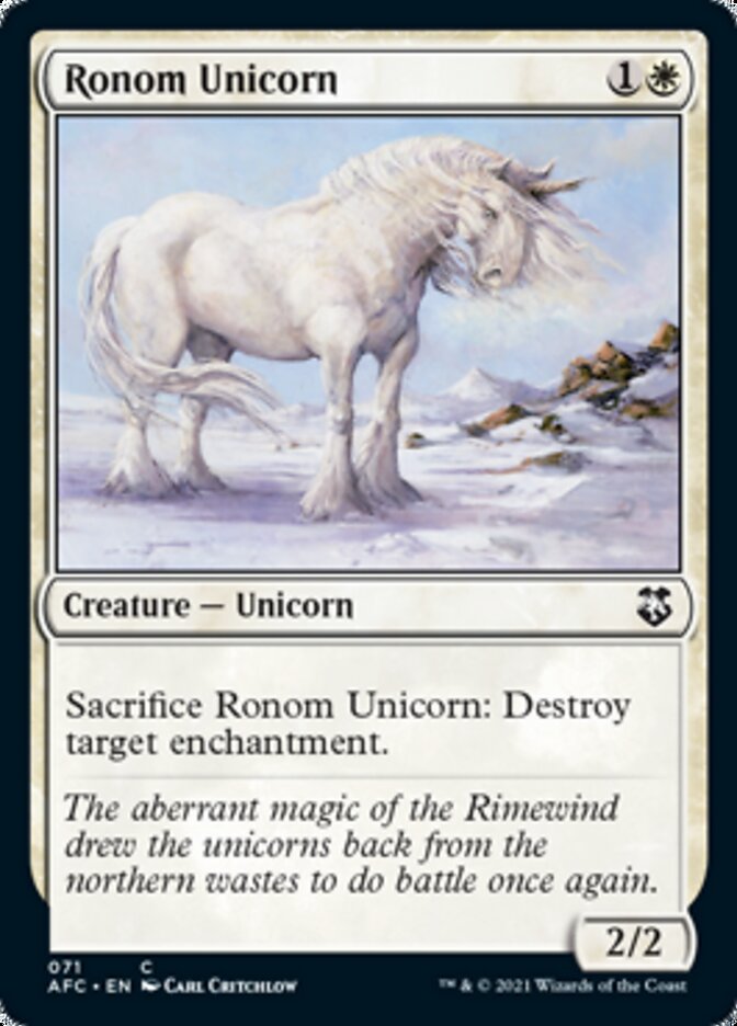Ronom Unicorn [Dungeons & Dragons: Adventures in the Forgotten Realms Commander] | Galactic Gamez