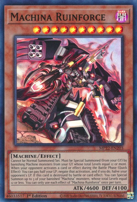 Machina Ruinforce [MP22-EN203] Super Rare | Galactic Gamez